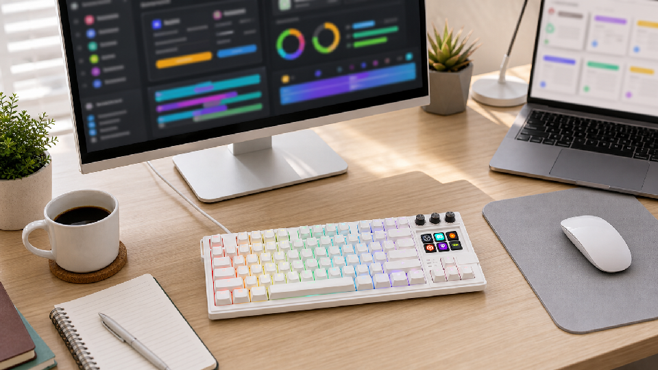 Keyboard With Screen for Productivity: AI and Macros – MiraBox