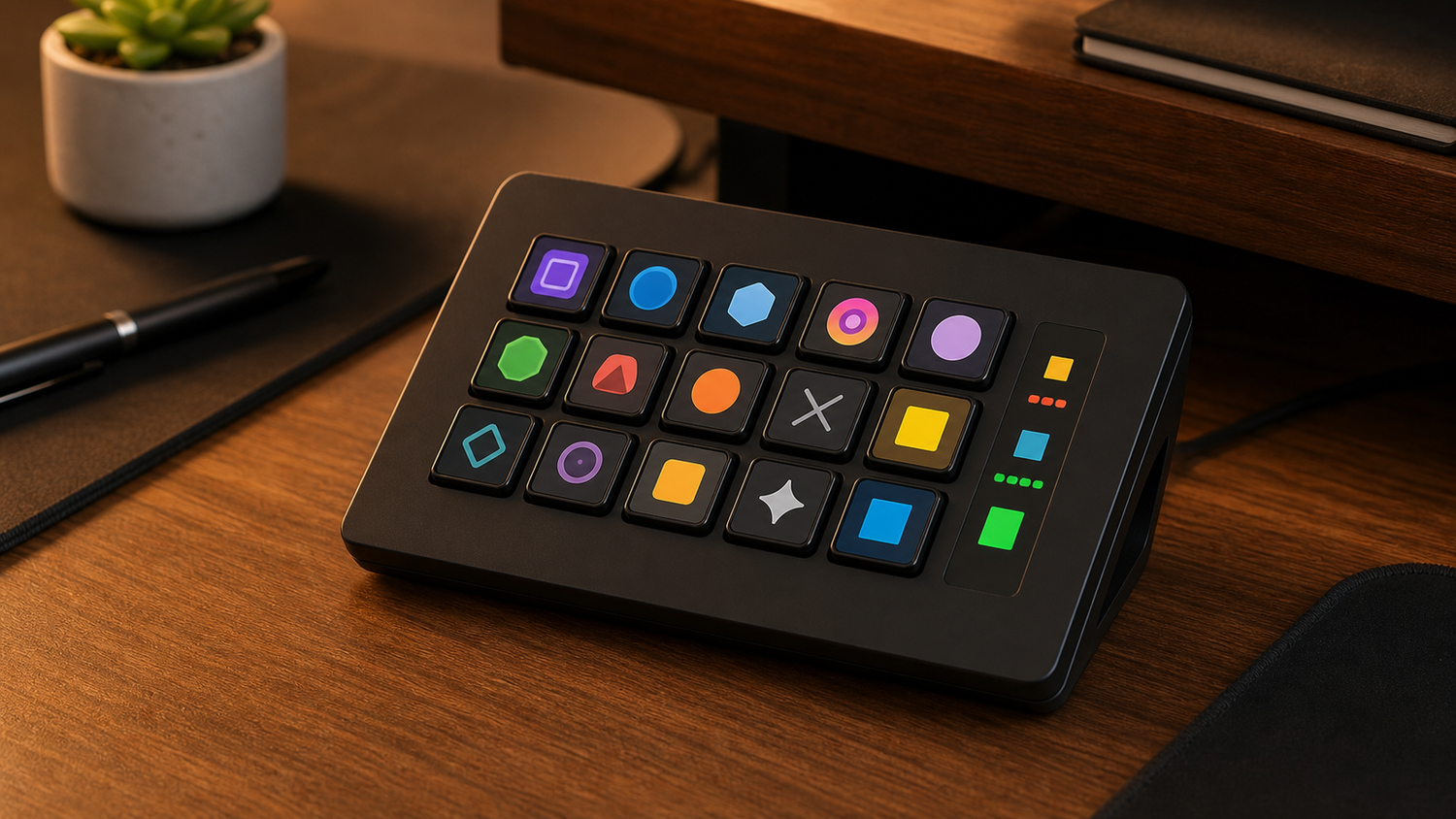 MiraBox 293S Stream Dock for a beginner creator desk