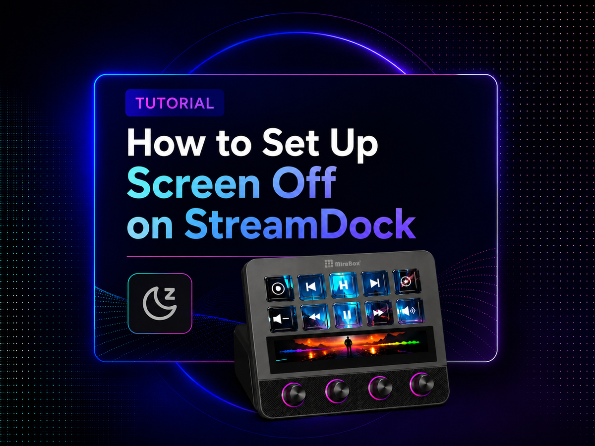 Configure Screen-Off Controls on Stream Dock