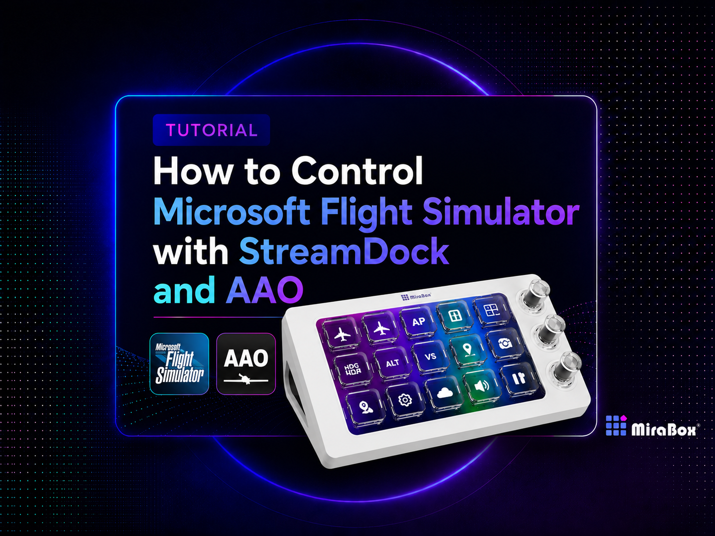 Control Microsoft Flight Simulator with StreamDock and AAO