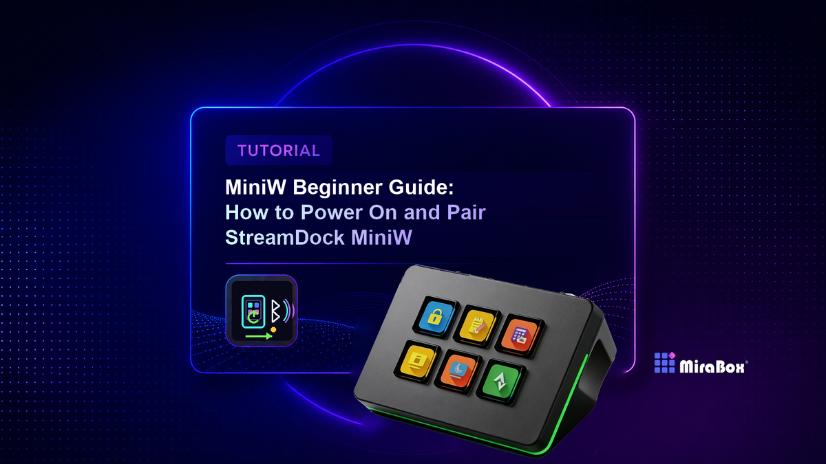 Power On and Pair StreamDock MiniW