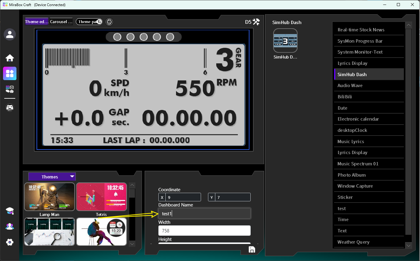 Configure the SimHub Plugin on StreamDock