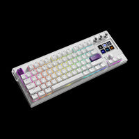 MiraBox K1 Pro TKL Mechanical Keyboard with 6-Key LCD Stream Deck Hot-Swappable Haimu Red Switches RGB Backlit 1000Hz