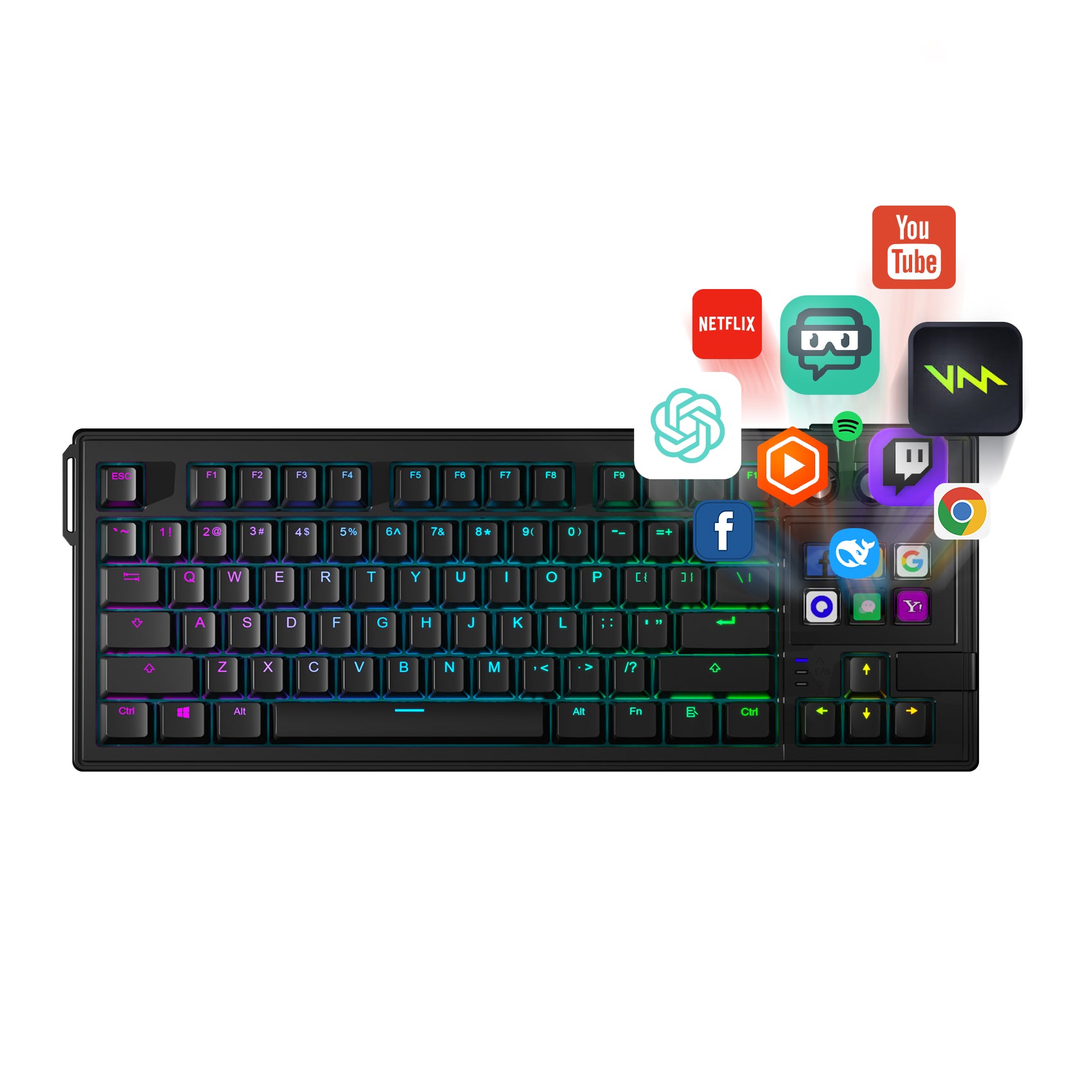 Keyboard With Screen | MiraBox AI Keyboard