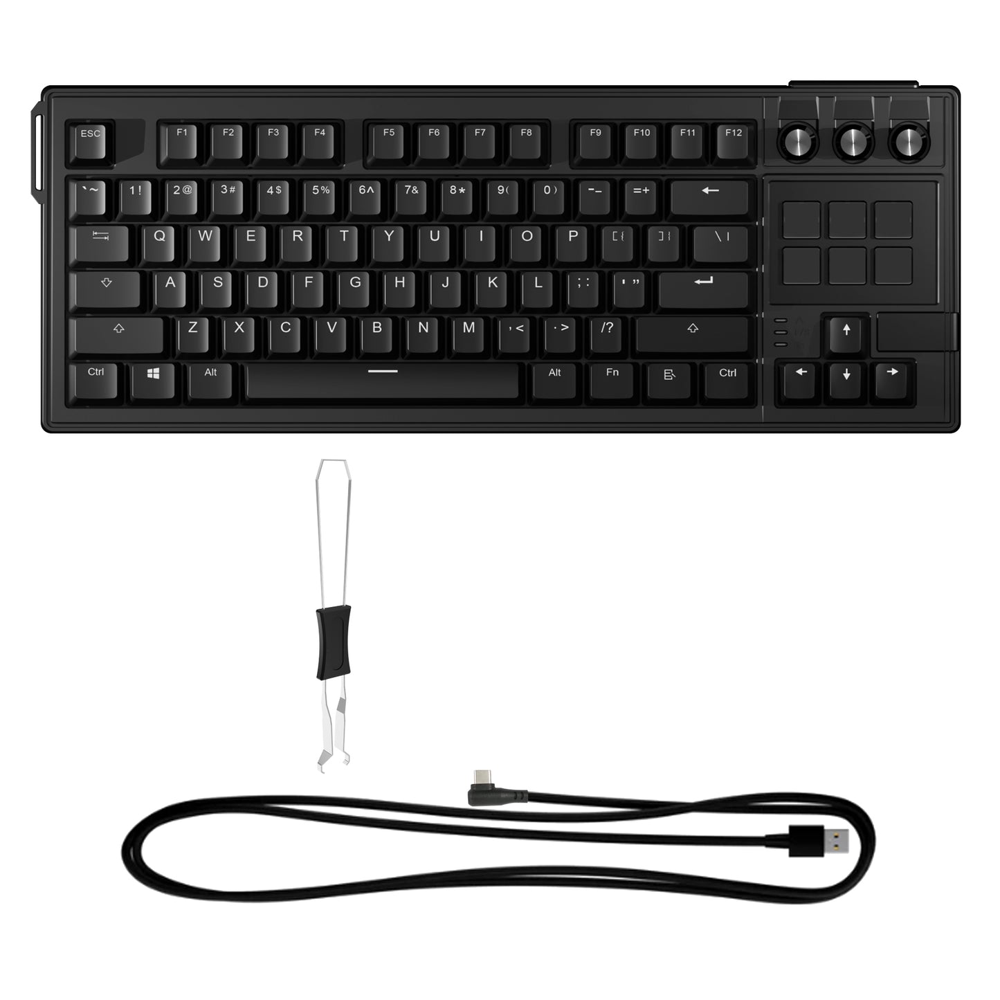 Mirabox K1 Pro 87-Key RGB Mechanical AI Keyboard – Programmable Stream Deck | Gaming & Productivity