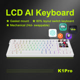 Mirabox K1 Pro 87-Key RGB Mechanical AI Keyboard – Programmable Stream Deck | Gaming & Productivity