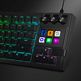 Mirabox K1 Pro 87-Key RGB Mechanical AI Keyboard – Programmable Stream Deck | Gaming & Productivity