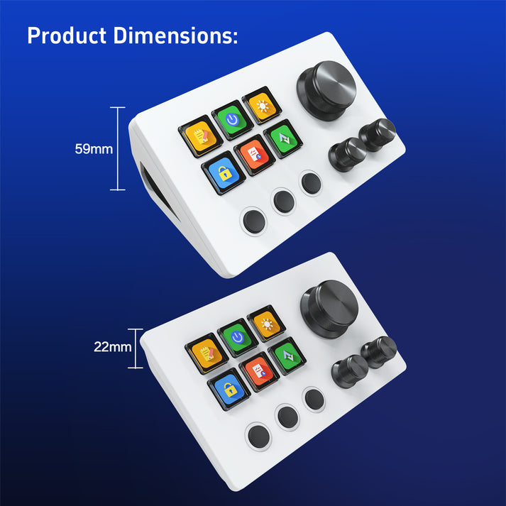 MiraBox N3 Smart Console for Streamers & Creators, 6 LCD Buttons, 3 ...