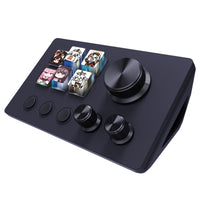 MiraBox N3 Stream Deck Macro Pad , 6 Programmable LCD Keys, 3 Knobs, Visual Shortcuts, OBS Controller, Mac/Win