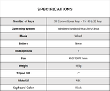 Office keyboard with Stream Dock