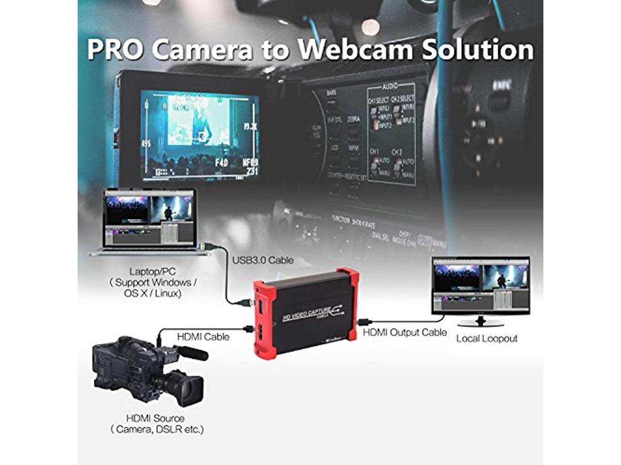 MiraBox Game Capture - HSV321 4K In 1080P@60fps YuY2 Video Capture Card